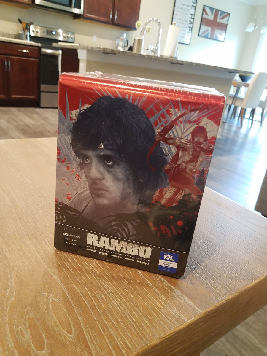 HDMOVIESOURCE's tweet photo. Awwwyeaaa!! Oh, this looks gorgeous! Rambo: The Complete Collection SteelBook on 4K Ultra HD Blu-ray. "I'm coming to get you!" #SupportPhysicalMedia
Check it out: https://t.co/v2iid1ygS6
#Rambo #RamboCollection #SteelBook #4k #4kbluray #4kultrahd #bluray #bluraycollection https://t.co/ZFQU1BFvBl