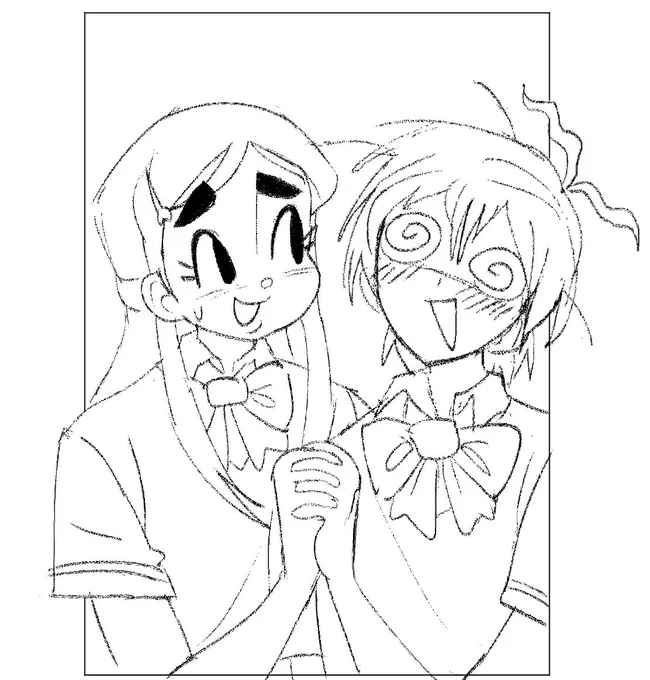 From the "draw 6 characters you remind ppl of" thing that i never finished lel i might go back and color/edit this one a bit tho 