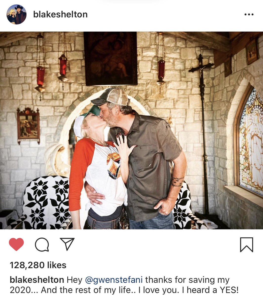 SuperKelli24's tweet photo. Congratulations @blakeshelton and @gwenstefani! So happy it’s finally happened. ❤️ 
#Engaged #RealLifeOTP https://t.co/MC4LLBBRaj