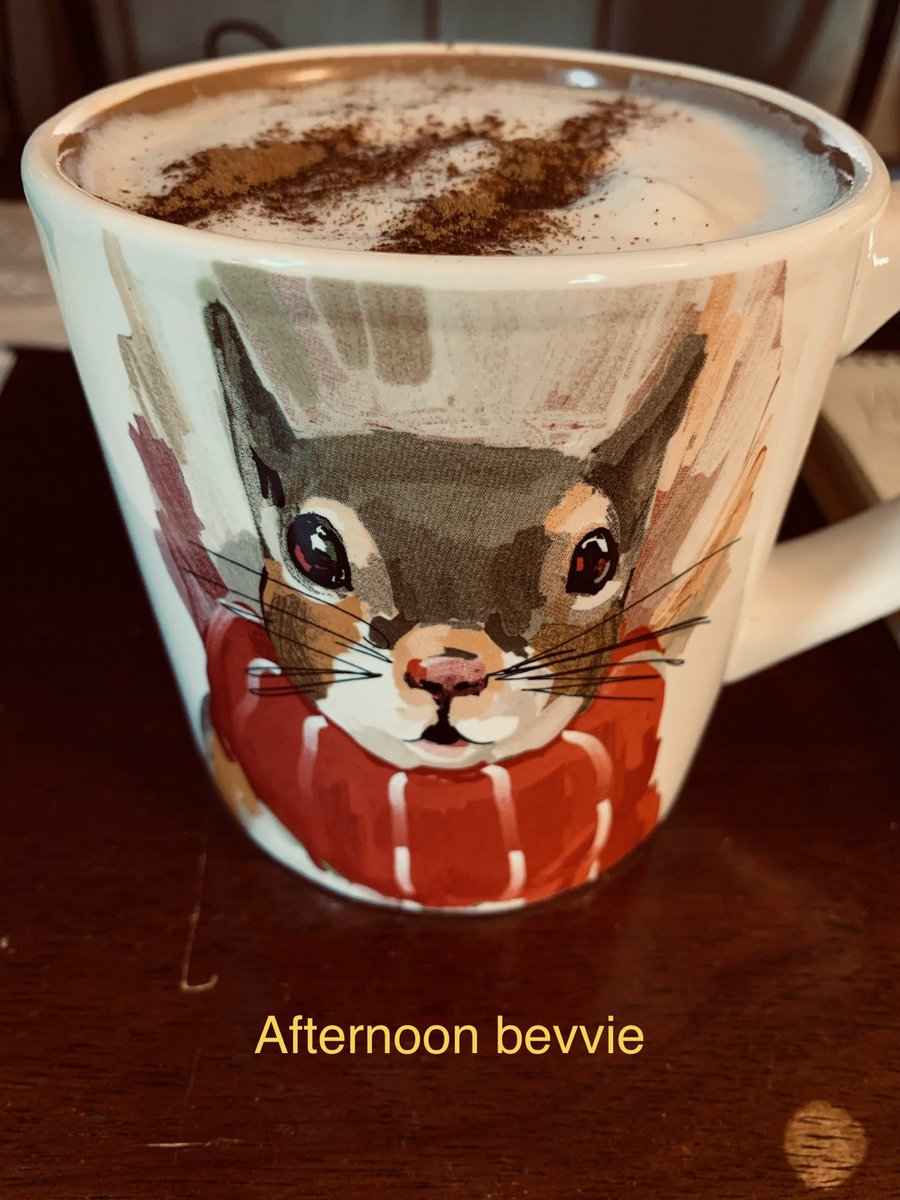 theceltickat's tweet photo. Mmmmmmm some decaf hazelnut with oatmeal cookie oat milk frothhhh baby https://t.co/dro8IpZQI5