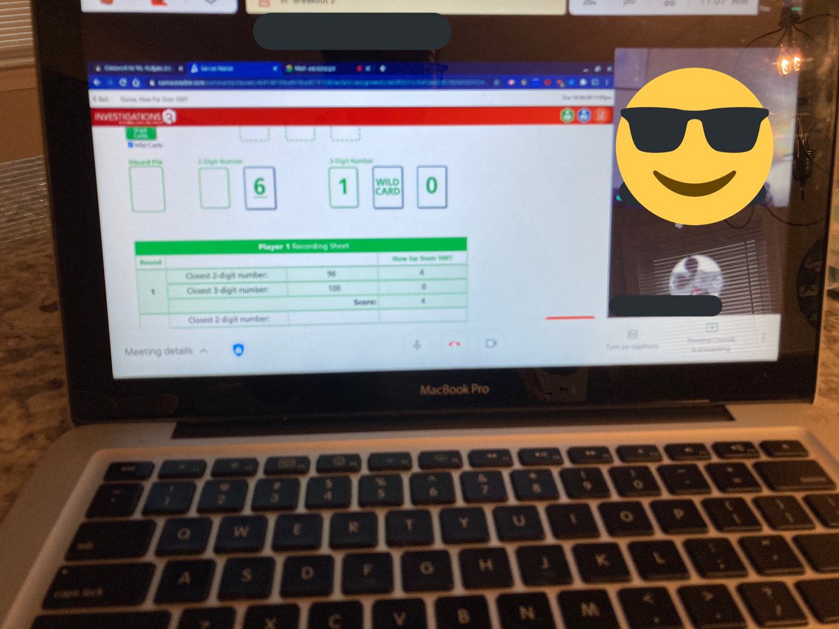 MrsMontanari's tweet photo. Used Google Breakout Rooms to play How Far From 100! It was so great hearing my students playing, laughing, and talking with each other! https://t.co/9HXwPir2tJ