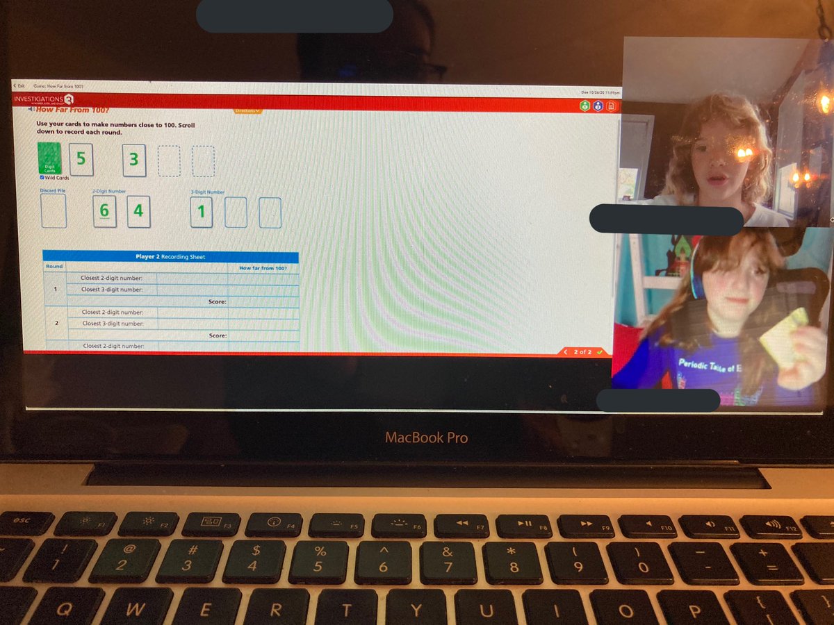 MrsMontanari's tweet photo. Used Google Breakout Rooms to play How Far From 100! It was so great hearing my students playing, laughing, and talking with each other! https://t.co/9HXwPir2tJ