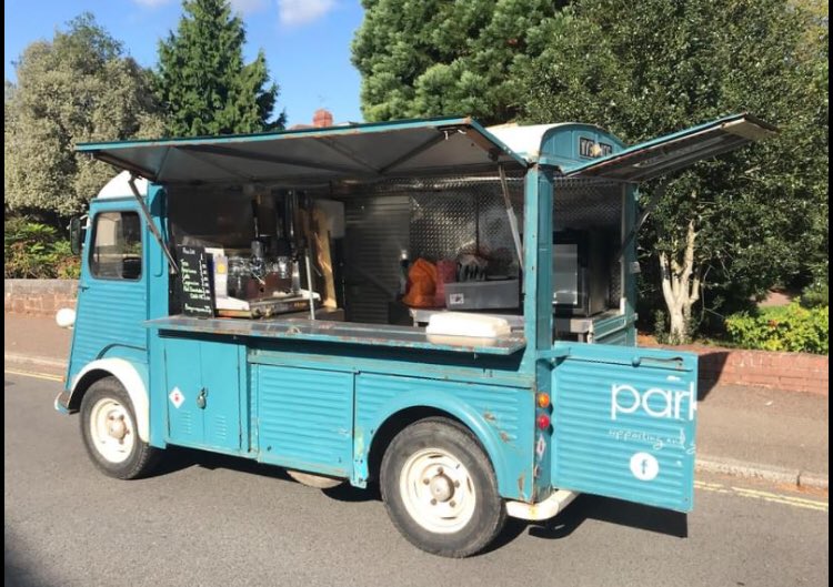 Parklife Heavitree are selling their Citroen HY coffee van , give us a shout @PLHexeter if you’re interested .#coffee #coffeevan #citroen #vintagevehicles
