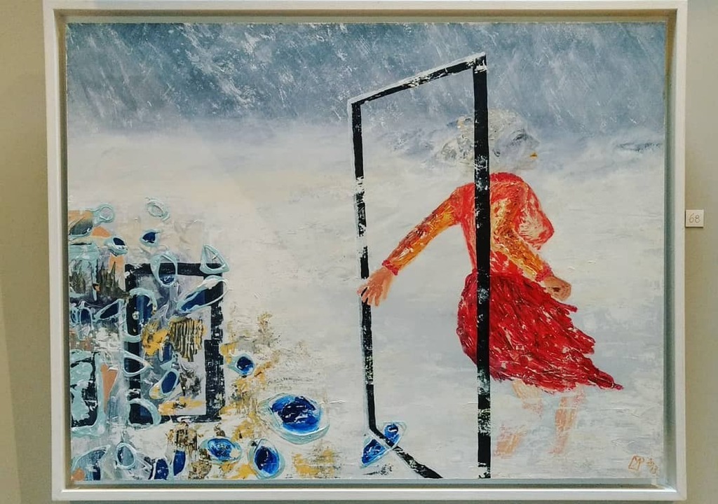 mpzvisual's tweet photo. Escaping the chaos, self portrait, acrylic on board.
At Summerleaze gallery, SP 3 6 BY, Millbrook lane, West Tisbury, Wiltshire, UK.
#escape #chaos #calm #calmyourmind #mentalhealth #mentalillness #galleriesnow #gallery #selfportrait #imaginacion #imagination #cool #cold #ti… https://t.co/PrXj2q6xYn