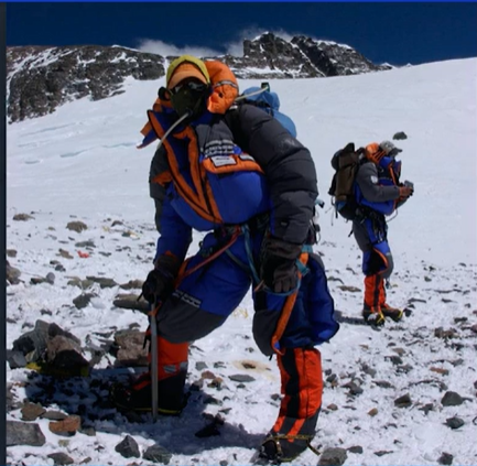 sandrajaime's tweet photo. This may or may not be at Mount Everest High Camp https://t.co/F8Xnbn5w7K