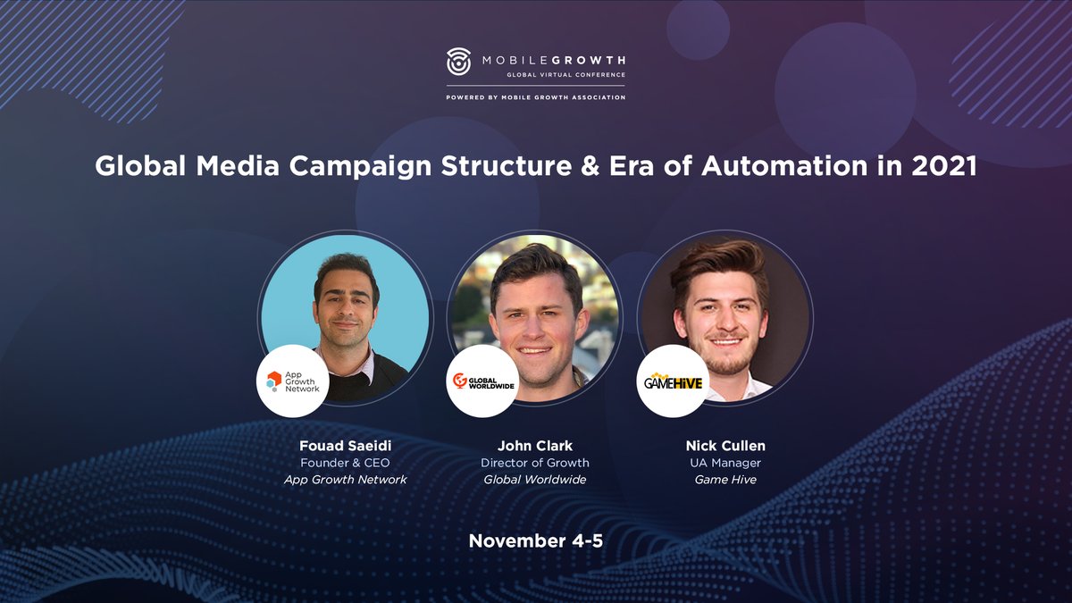 MobileGrowthMGA's tweet photo. #MGASponsor Spotlight💡

@App_Growth 's Founder &amp; CEO Fouad Saeidi will host a discussion on highlighting the essence of restructuring campaigns for Tier 1 media providers such as Facebook, Google &amp; Apple with an API focus. Register for #MGSGVC 2.0: https://t.co/tfnW8uQjYW https://t.co/5HOyICPunU