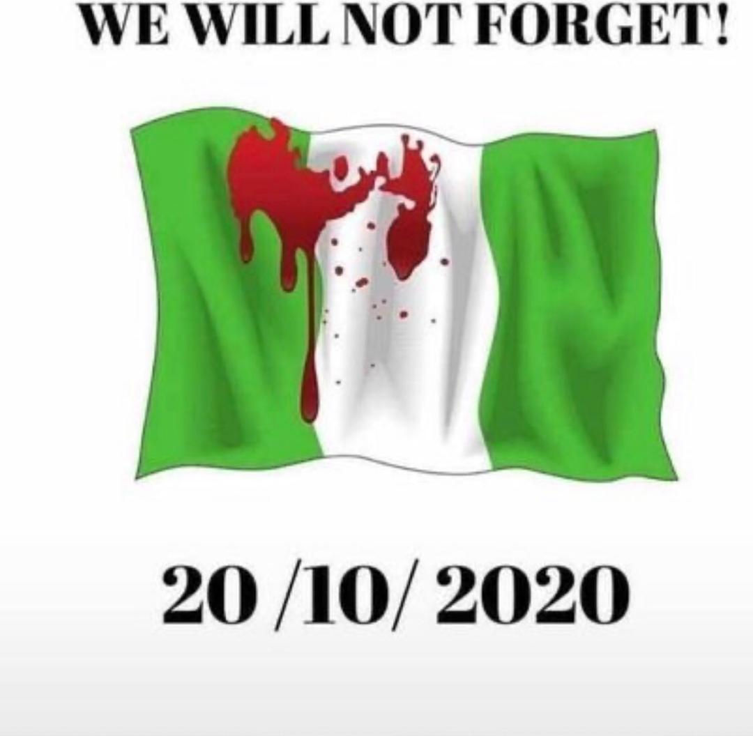 elevationng's tweet photo. As we mourn the dead and commiserate with the families of those who lost their lives at the #LekkiMassacre, we pray for succour for all and we keep demanding for justice for every life lost so far in the demand to #EndPoliceBrutalityInNigeria https://t.co/g0WaDiXJpl