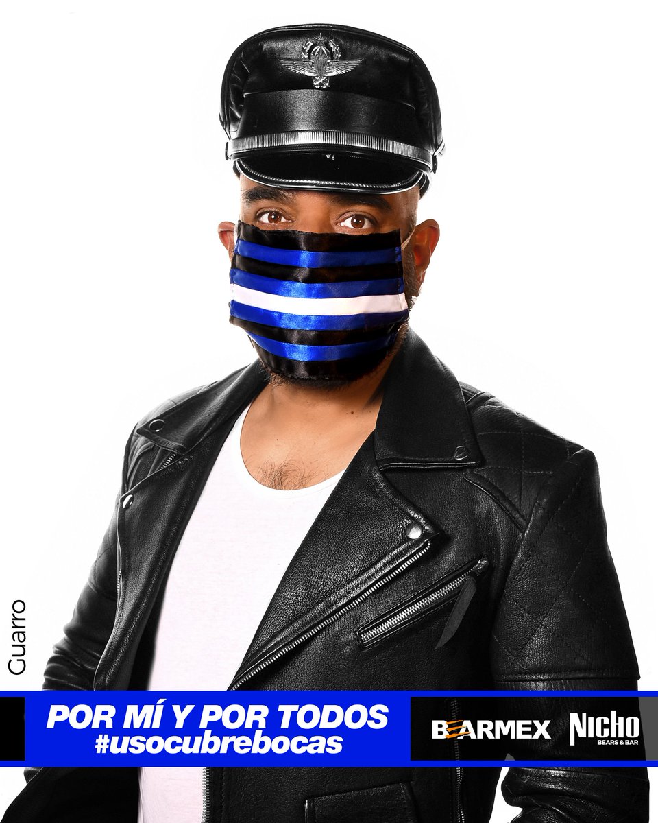 Bearmex's tweet photo. Campaña identidades LGBTTTIQ
Por mí y por todos
#usocubrebocas
Gracias a todos los voluntarios por hacerlo posible.
Leather : Pablo Guarro
📸 @enrike
#bearmex #pride🌈 #prideinmexico #lgbttti #lgbt #lgbtq🌈 #leather #UsaCubrebocas #Mexico #CiudadDeMexico #cdmx https://t.co/qh9a8aeF8j