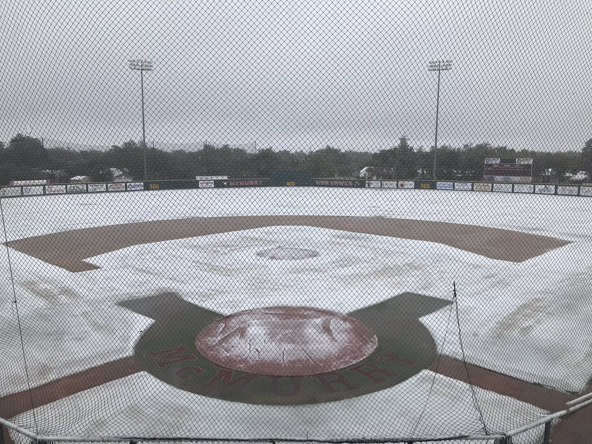 Just a little Snow ❄️ here at Driggers Field!!!