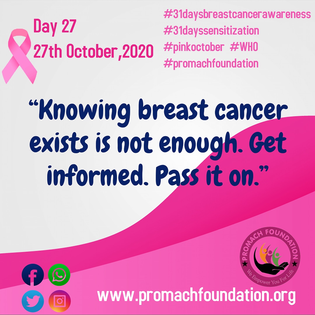 Breast Cancer is real #BreastCancerAwarenessMonth2020  #BreastCancerAwareness  #Sdgs3 #Womenshealth #maternalhealth