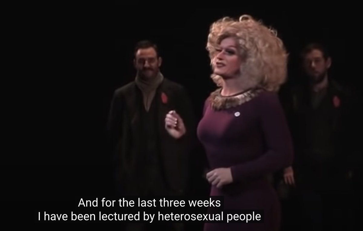 Of course, there are plenty of gay people in the mix too adding their voice in support of the right of heterosexual people to identify as gay. Rory O& #39;Neill is among them, which is what made me think of his speech. I wonder what has changed. End/