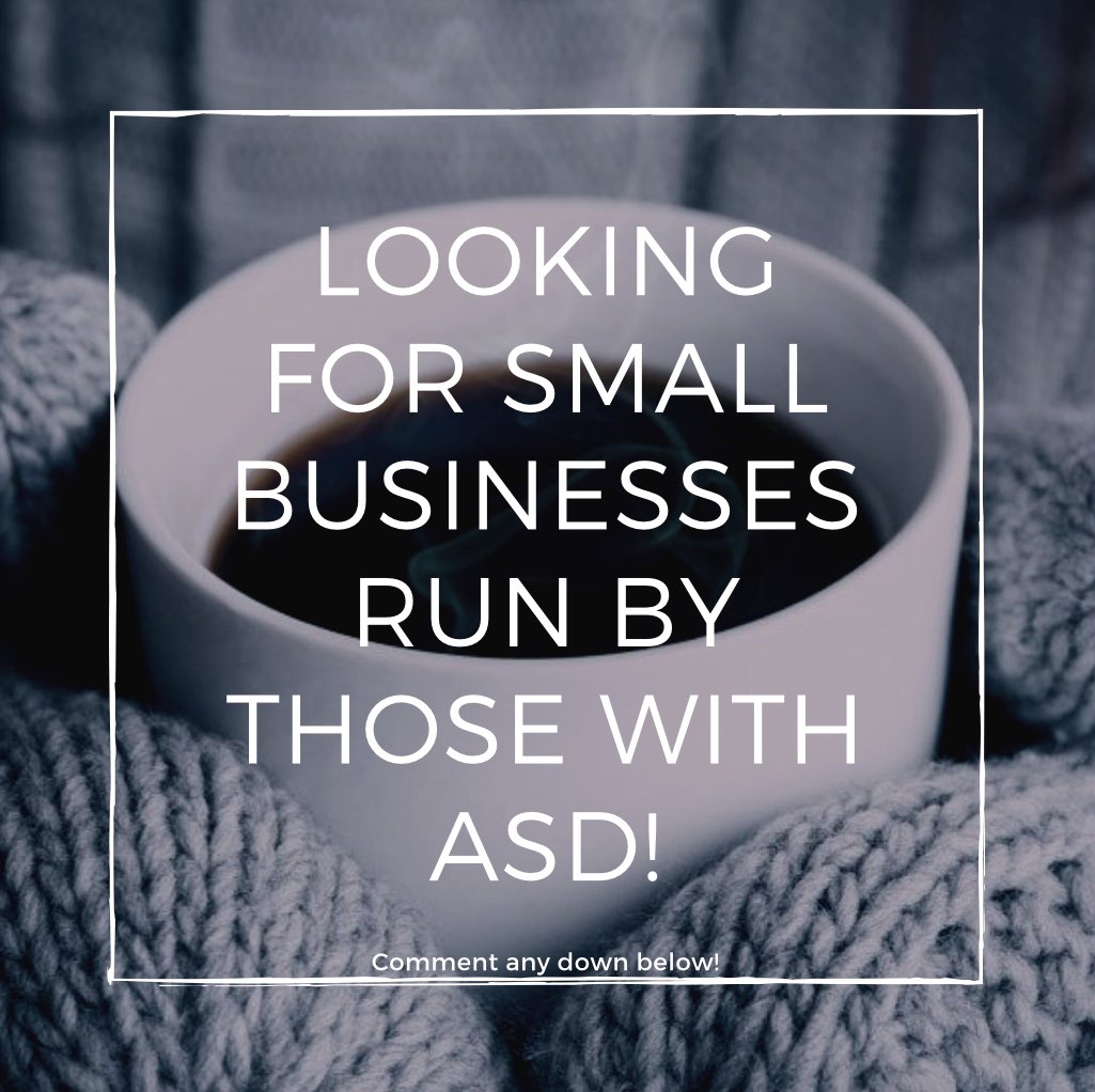 socialASD's tweet image. Know of any small businesses that we can support? Comment below!