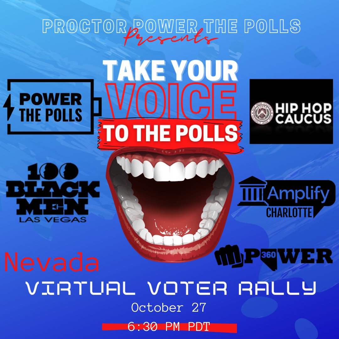 Mpower_360's tweet photo. Join us on today as we partner with Proctor Power to the Polls for the Virtual Voter Rally! 

#Mpower360 #Vote #Earlyvoting https://t.co/jxdjvghjhh