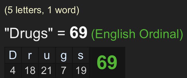 Scott passed away on December Third from an apparent “drug and alcohol overdose”“December Third” = 69 “Drugs” = 69 Maybe kinda crazy so far, huh?I’m just getting started.