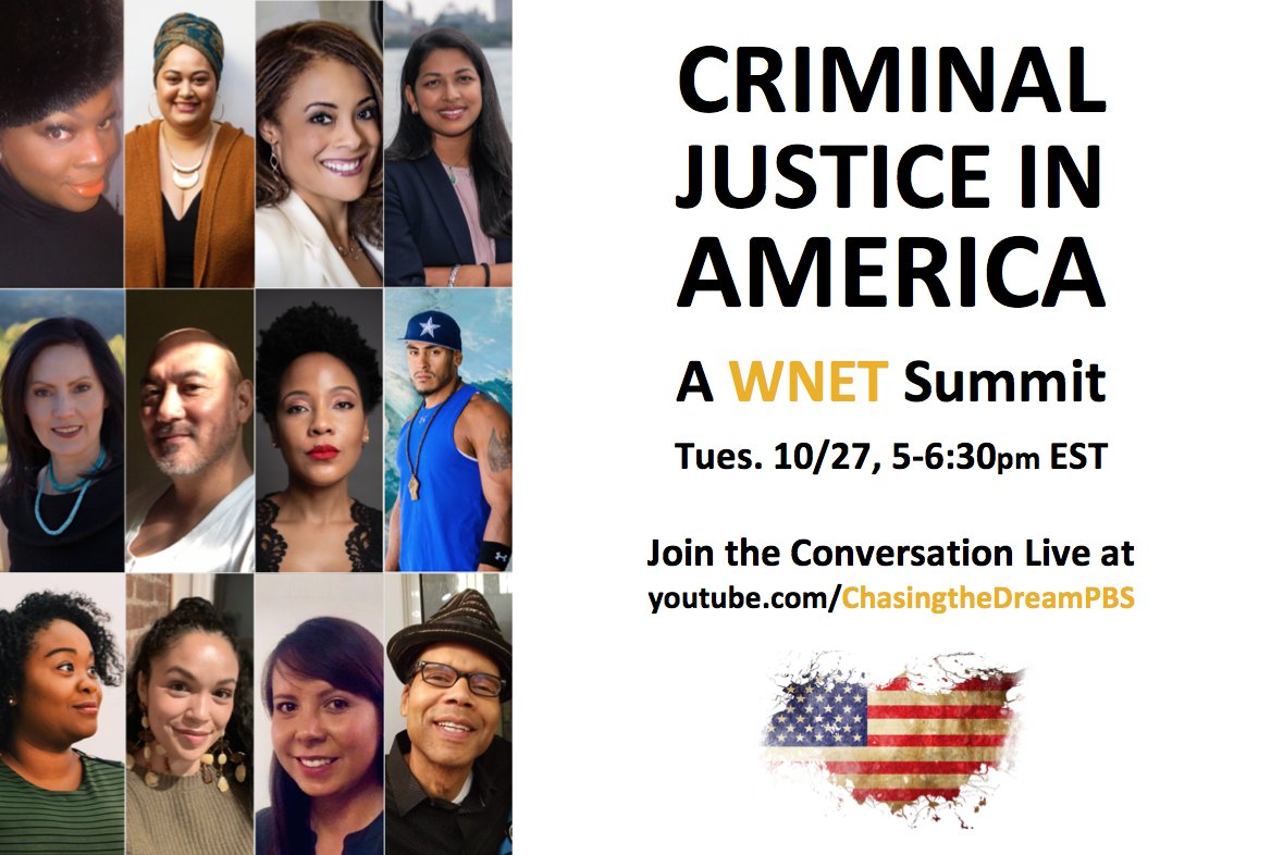 Ms_SAH's tweet photo. Join me and 9 powerhouse #leaders today at 5pm ET for Criminal Justice In America: A WNET Summit. We're gathering across communities and cities to discuss criminal #justice today and what to do about it. #TheShadowSystem #equity #cjreform https://t.co/Ny6pfiTLHF https://t.co/Wf8QdCn5sk