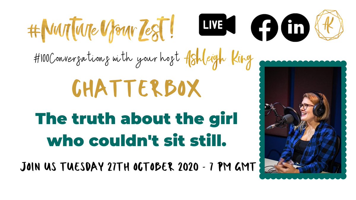 Tonight we have a special #livestream where <a href="/nurtureyourzest/">nurtureyourzest</a> host <a href="/ASHie_tales/">Ashleigh King</a> is getting open and honest about some recent challenges in her personal / professional life. 

Join in the conversation at 7pm GMT on our Facebook page:
Facebook.com/NurtureYourZest