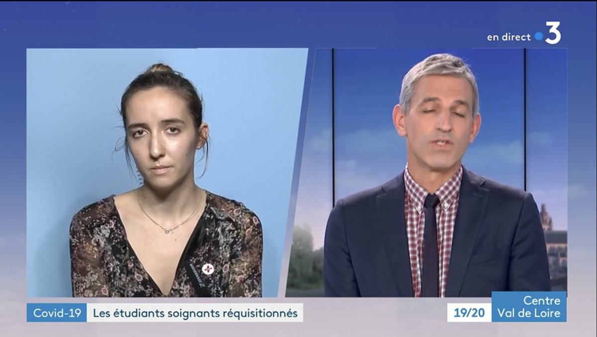 Yannis_boudhane's tweet photo. #JeSoigneraiDemain | Ce soir @Bleuenn1_FNESI a rappeler lors d'une interview sur @F3Centre  que les #ESI doivent être encadrés même lors de cette crise sanitaire !

Les #ESI sont prêt à se mobiliser mais pas à n'importe quel prix ! 

@olivierveran @MinSoliSante @sup_recherche https://t.co/pHMGRY8VH8