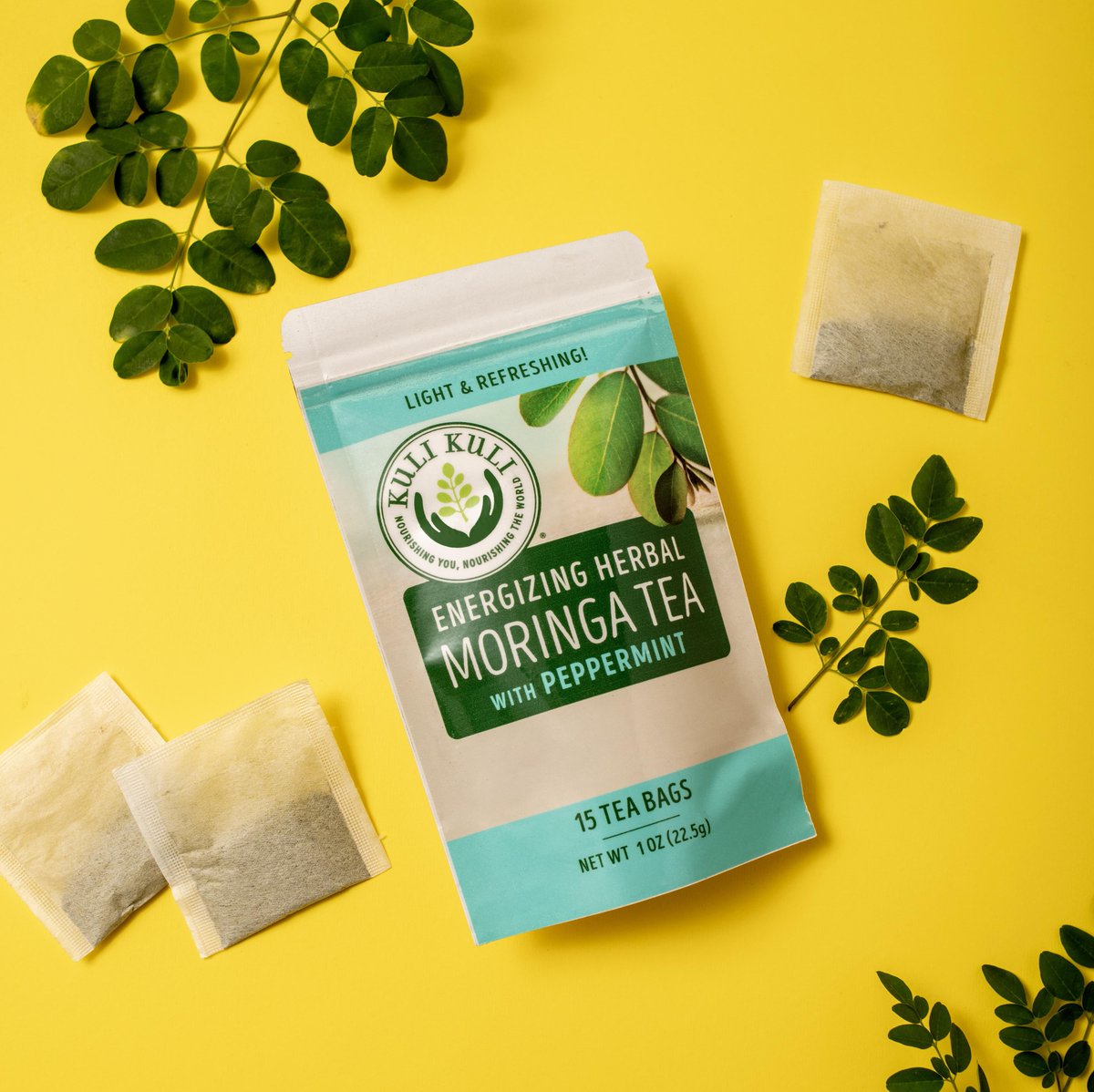 The colder weather is calling for tea-time! 🍵 Have you tried our Energizing Moringa Herbal Tea? It might just be your new fall favorite 😉🌿