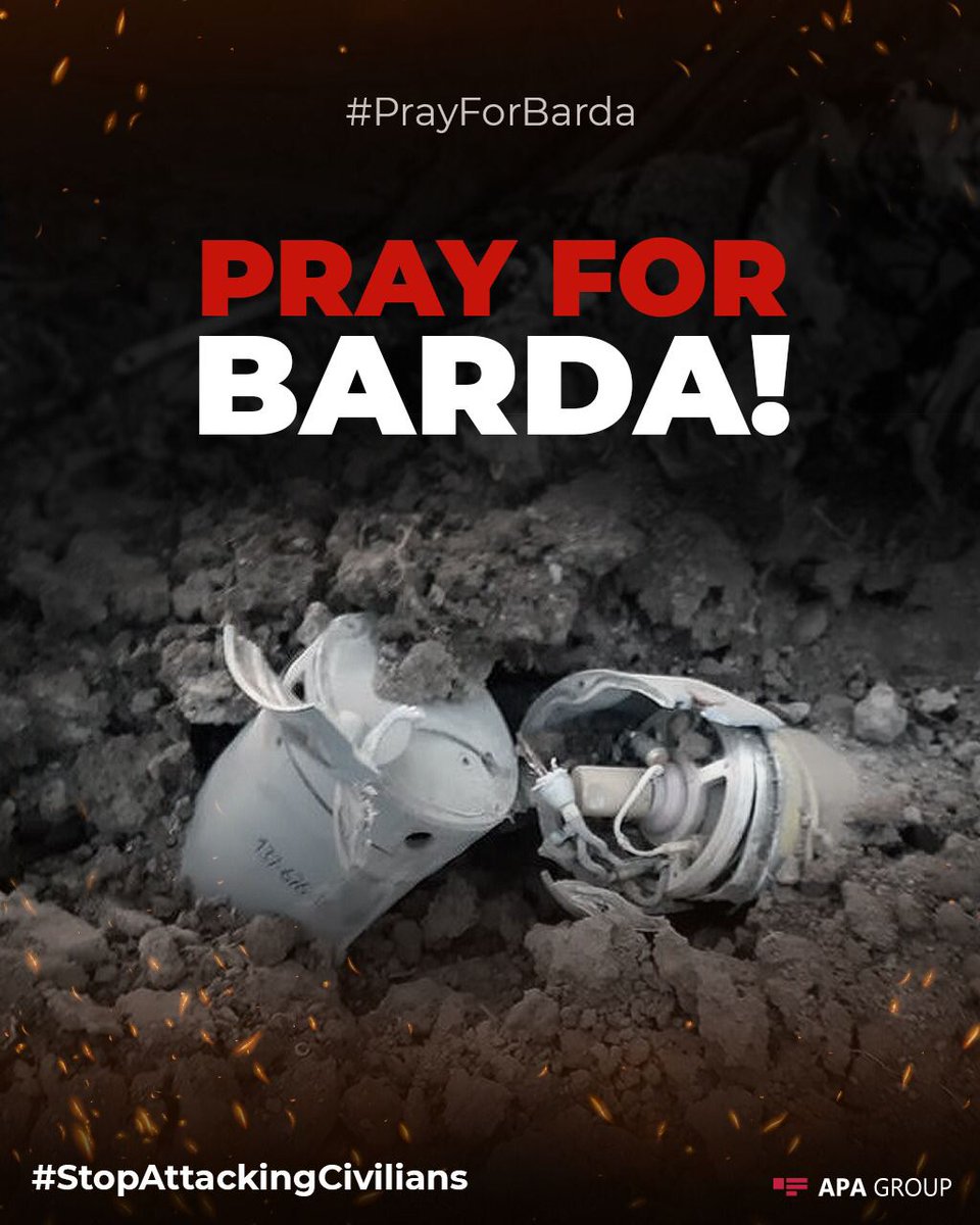 Huseyn38807899's tweet photo. Again #Armenia broke ceasefire, bombing civilians in #Barda(away from conflict zone) at the result 4 people dead, 14 people wounded. There is a 2 years-old child between dead. Now, who  still support #armeniaterrorism?
#PrayForBarda 
#DontBeBlind 
#ArmeniaKillsCivilians https://t.co/EBV7eagnQ8
