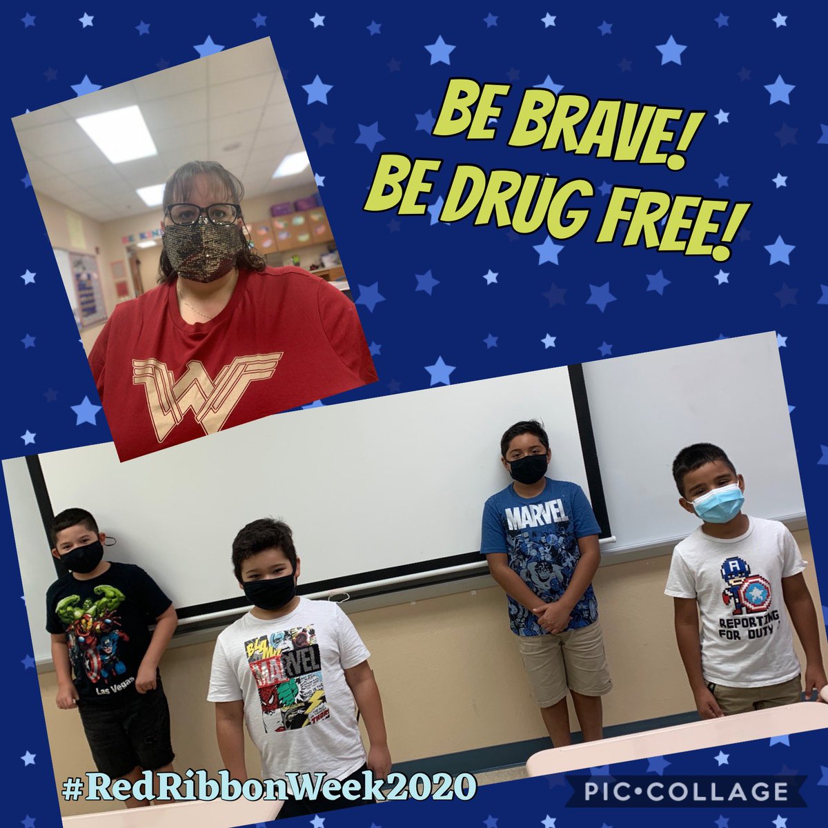 tabby_79's tweet photo. #RedRibbonWeek2020 Day 2 @COTaylor_PBC 
We are BRAVE and drug free!! 🦸🏼‍♀️🦸🏽‍♂️ #Superheroes https://t.co/zygRG2Ctn6