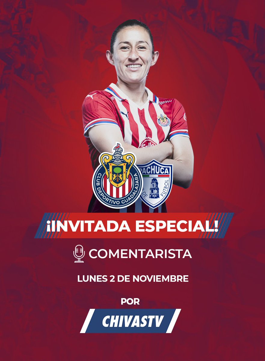 ¡IMPERDIBLE! 😱
¡Este próximo lunes disfruta el Chivas vs. Pachuca de la Liga MX Femenil con los comentarios de nuestra 'CapiTania' @moralesMB10 ! ⚽️ 🎙
¡SUSCRÍBETE a 🔴 CHIVASTV HOY MISMO!
👉 https://t.co/AJKsTDyTgI https://t.co/Qa5iRJ89Cc