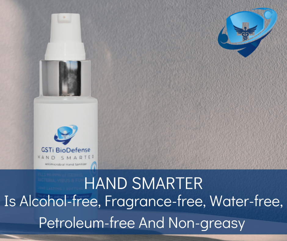 GSTIncorporated's tweet photo. Hand Smarter is just the perfect hand sanitizer, it is silicone based so it doesn't have alcohol, fragrance, water or petroleum like other common hand sanitizers. 
Visit https://t.co/rJByZKJYFe to buy today. #GSTI #BioDefense #SaveOurSelves #BackToNormal #ForcedNormal #messi https://t.co/hCtC10JYPA