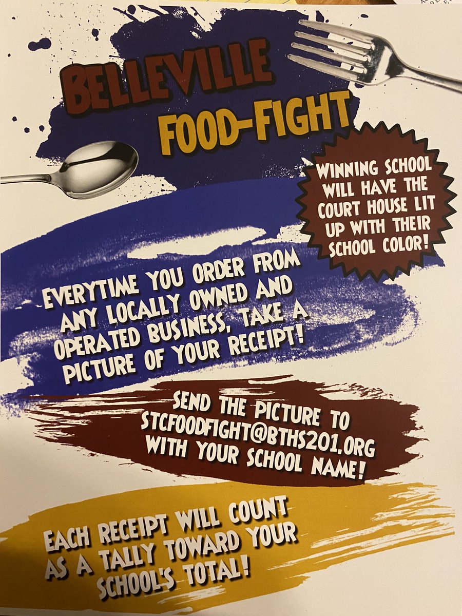 BWFootballCheer's tweet photo. @MaroonWay201 @BEaLancer201 It’s time for a Spirit the City Food Fight!    Let’s get out and support our locally owned and operated restaurants! Email your receipt and school to address below! GAME ON! #STCFoodFight https://t.co/GjENHasd8a