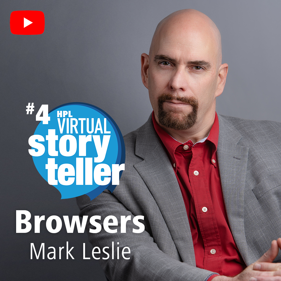 HamiltonLibrary's tweet photo. #VirtualStoryteller series is now on Tuesdays!
@MarkLeslie is a Canadian author of horror. Just in time for #HalloweenWeek, Leslie is reading 'Browsers' who explores mystical feeling from walking thru an used bookstore. Watch on HPL's YouTube channel here:
https://t.co/qqNgwOYxK1 https://t.co/T1Cb3UL2ft
