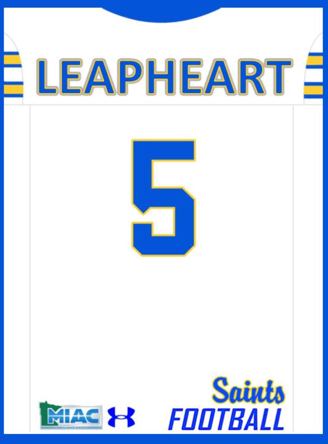 CalebLeapheart's tweet image. @CoachDuFrane and @CSSSaintsFB showing some jersey love!! Thanks coach! #5Leapheart #CSSSaints