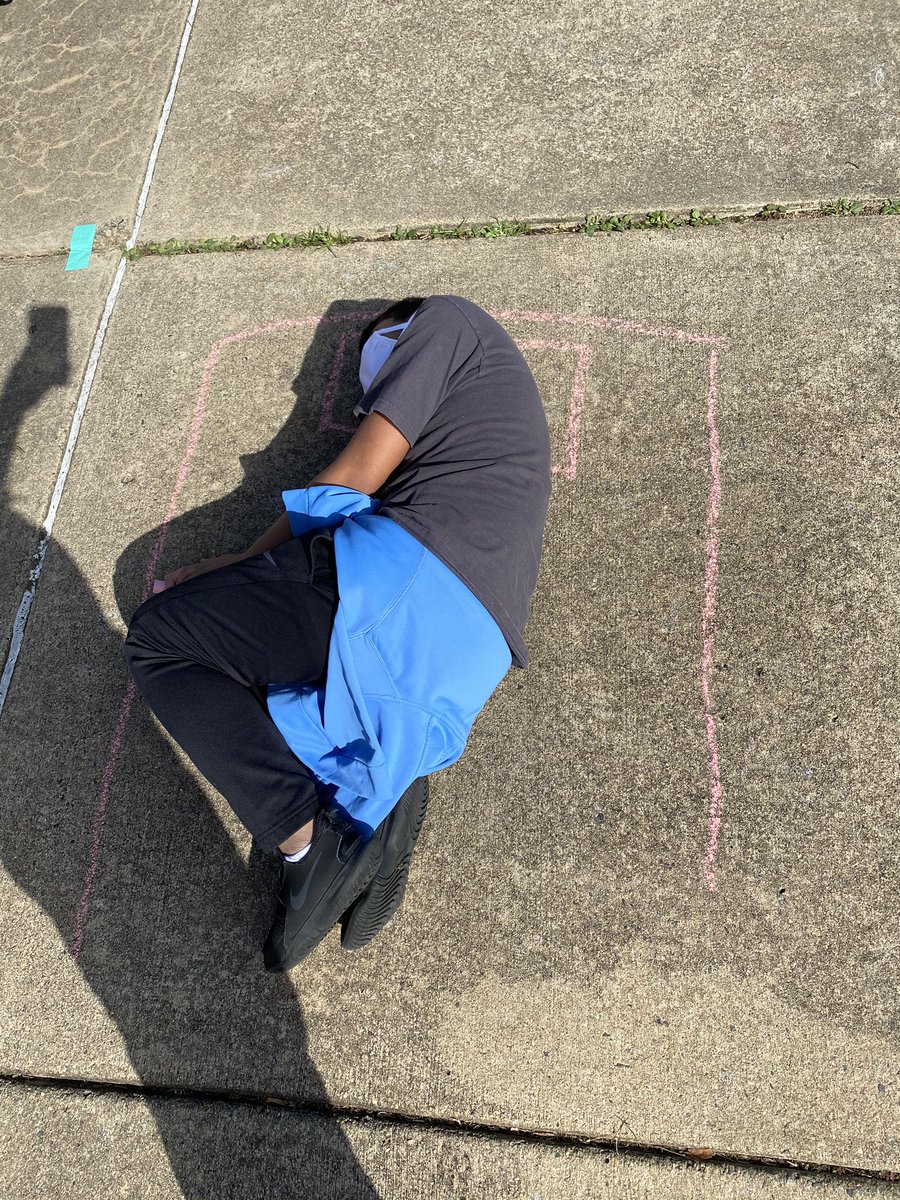 KoralSoper's tweet photo. School is exhausting, need a nap at recess time! #sidewalk #takingnaps https://t.co/ej0IrnkF32