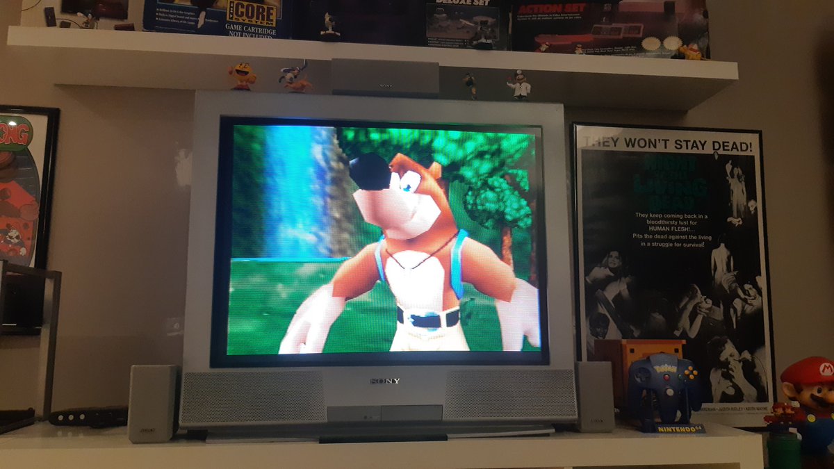 NintendoHodge's tweet photo. Decided to get a head start on Nov @CartridgeClubNA game of the month #BanjoKazooie my first playthrough #PlayAlongWithPrime #CCUnite https://t.co/xAuVUHwajr