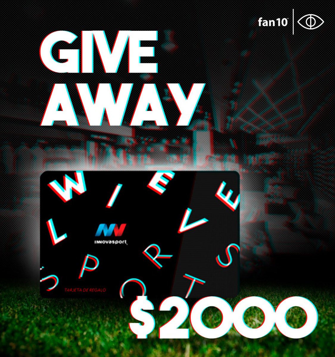 SoyFan10's tweet photo. ¡GIVEAWAY TARJETA DE REGALO DE $2000 DE @innovasport! 🤑🎁

1. Da ❤️ y RT.

2. Llena el formulario de https://t.co/r7ll0jNO9s

3. Responde a este tuit con el HT #CultoFutbol y una captura de tu registro.

Este fin de semana seleccionaré aleatoriamente al ganador en un directo. https://t.co/vhjpohUjVm