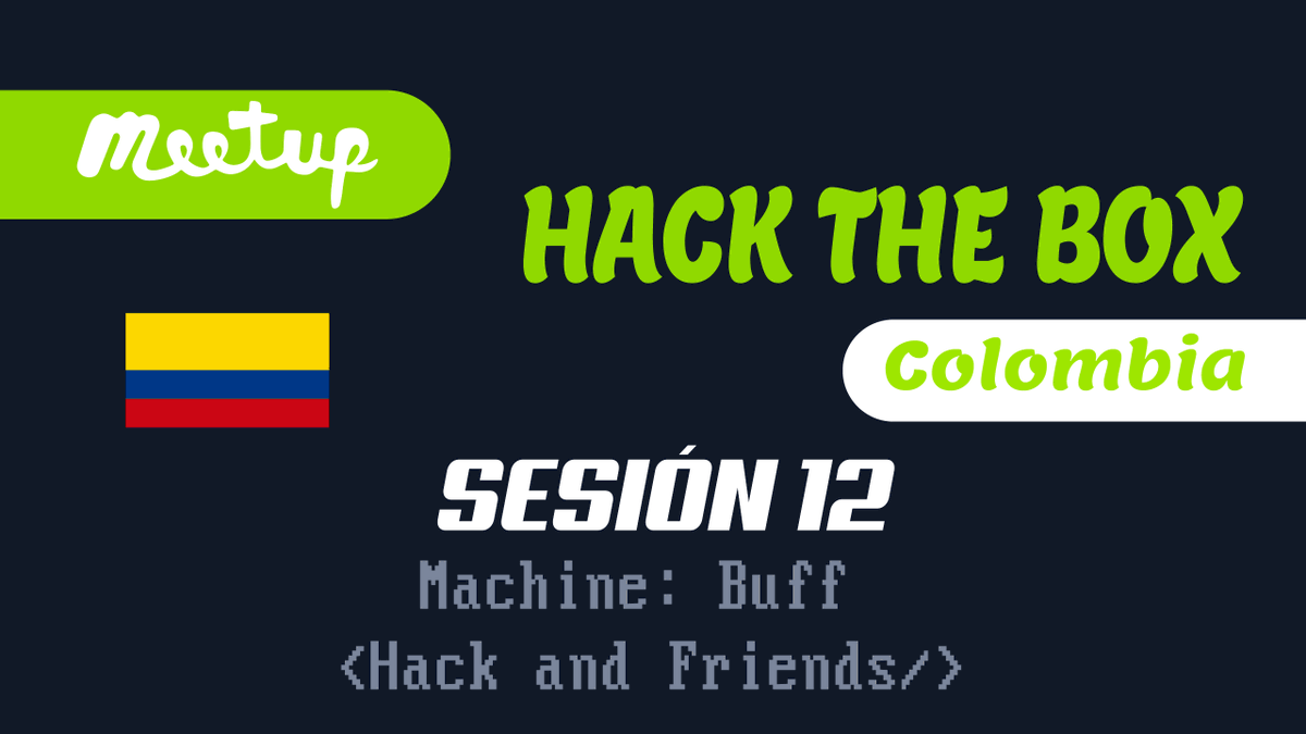 MeetupBox's tweet image. Hola en 15 minutos iniciaremos una sesión más del @Meetup HTB Colombia. Te esperamos:

youtu.be/ahyAkb2-yik 

@hackthebox_eu