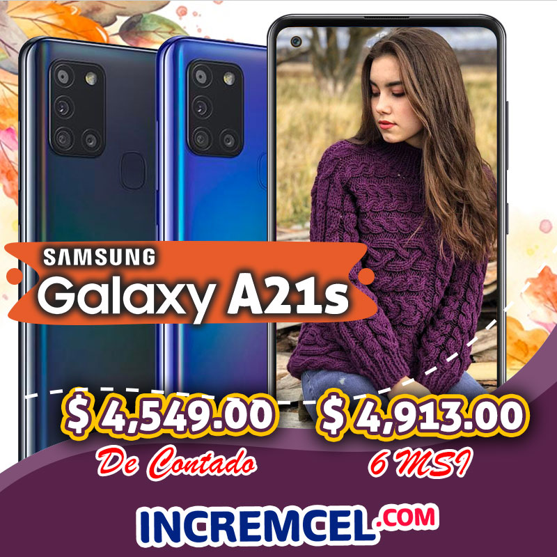 Incremcel's tweet photo. El Samsung Galaxy A21s cuenta con una pantalla HD+ de 6.5".
La cámara principal del Galaxy A21s es cuádruple, con lentes de 48 MP, 8 MP, 2 MP y 2 MP, y su cámara frontal para selfies es de 13 megapixels.

https://t.co/uQ17VtS7xH https://t.co/FgAJVjM1yv