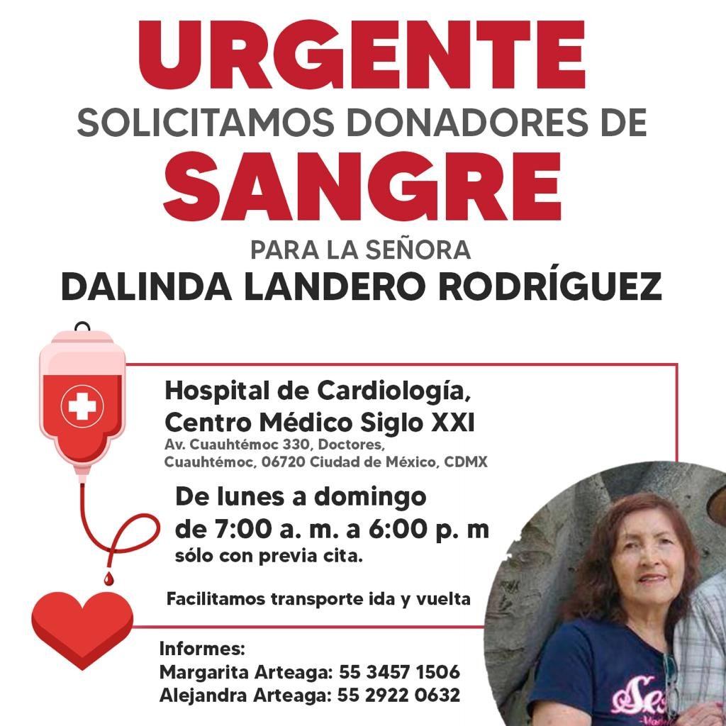 natszendro's tweet photo. Si me pueden hacer favor de difundir esta información les estaré en deuda. Y si pueden ir a donar, más. https://t.co/QrHOp9yTRT