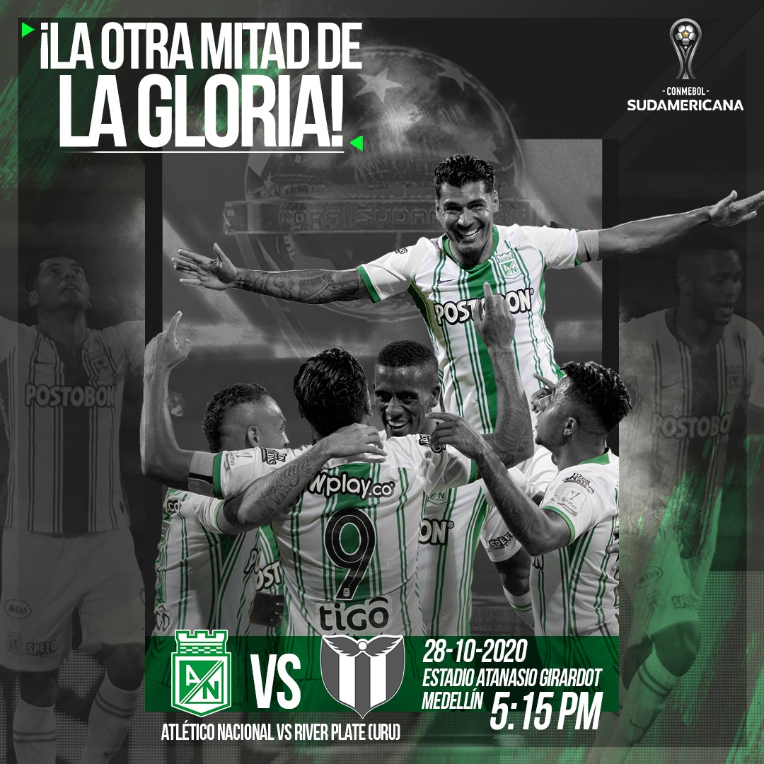 nacionaloficial's tweet photo. ¡Hoy tenemos una cita que nos podrá llevar a conquistar la otra mitad de la gloria! 🇳🇬🏆 ¡Esto lo ganamos juntos, la hinchada y los jugadores! ¡VAMOS, NACIONAL! 💚 https://t.co/aEBCbYHH5B