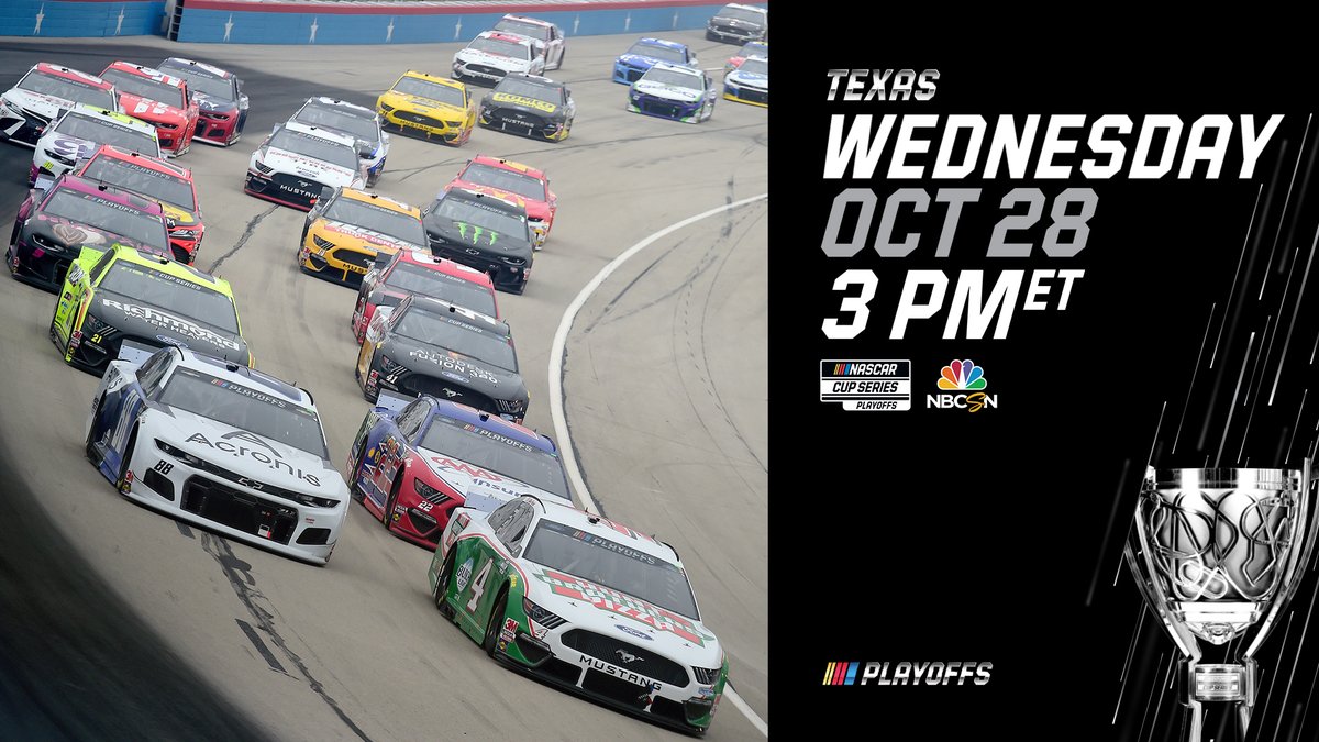 NASCAR's tweet photo. UPDATE: The resumption of the #AutotraderEchoPark500 has been pushed to Wednesday at 3 PM ET on NBCSN, @PRNlive and @SiriusXMNASCAR. https://t.co/6zpcOERClI