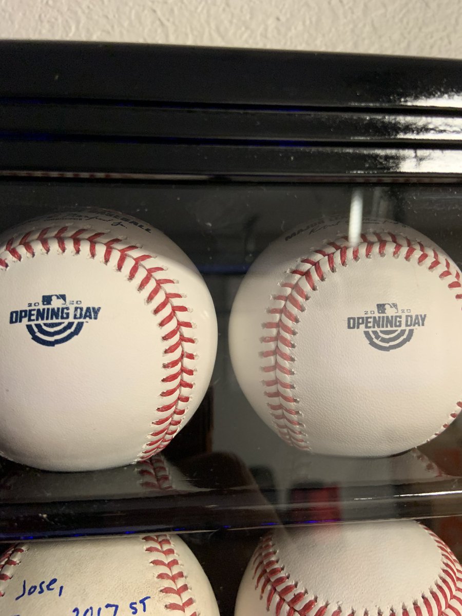 HipHipJose5's tweet photo. I have two of these opening day 2020 baseballs.... wonder what I should do with them π€π€π€ #TreviTalks ??? https://t.co/gBJmSdrBl0