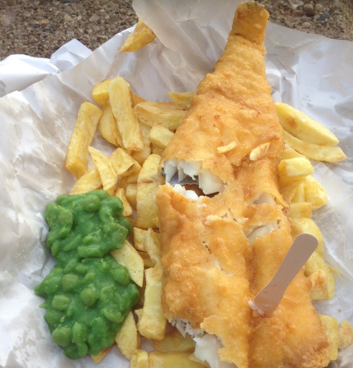 do you prefer eating your chips and mushy peas in a tray or in paper?