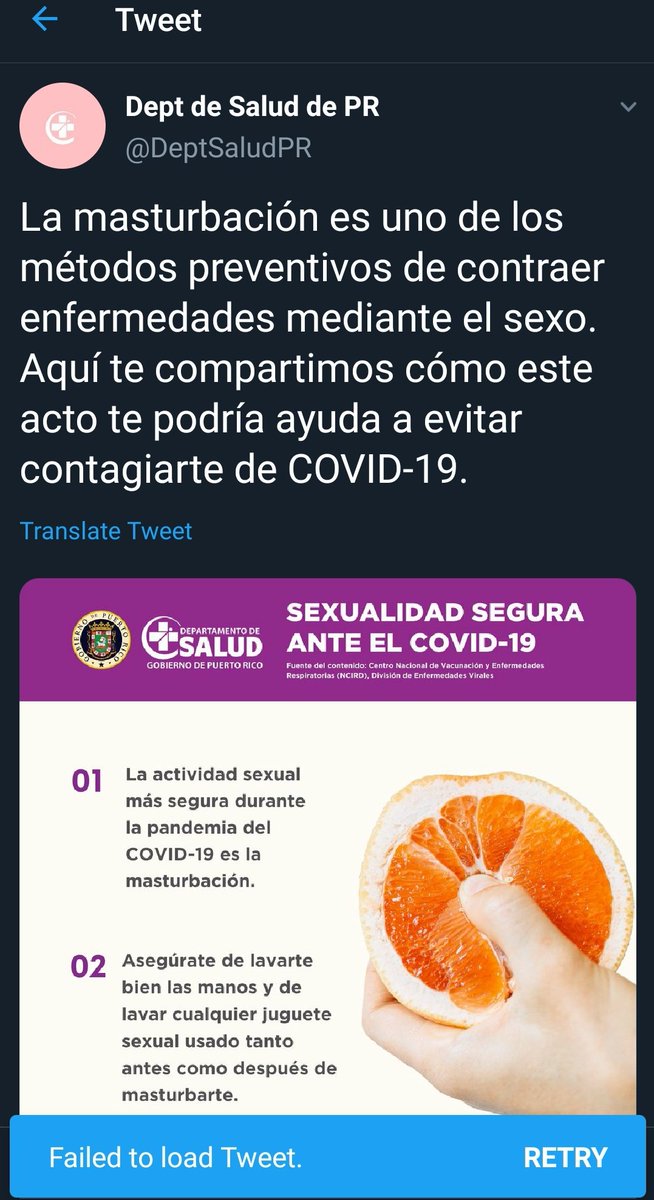 Alastor's tweet photo. ¿Por qué el @DeptSaludPR borró el tweet? Por favor, tengo una toronja y muchas preguntas. https://t.co/kC3dFIHxYU