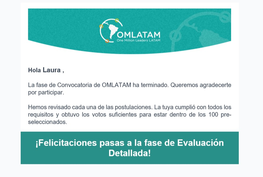 RestrepoA_Laura's tweet photo. Hoy recibimos con @astrid_lastra la noticia de que pasamos a la fase de evaluación que dependía de votos. Esperamos que nuestra propuesta pase la siguiente etapa y continuar con @Socialab_com para promover @PromotoresODSco y @earthcharter 

Gracias @gelitoazul y @marianitica https://t.co/7Iz8W3qZLI