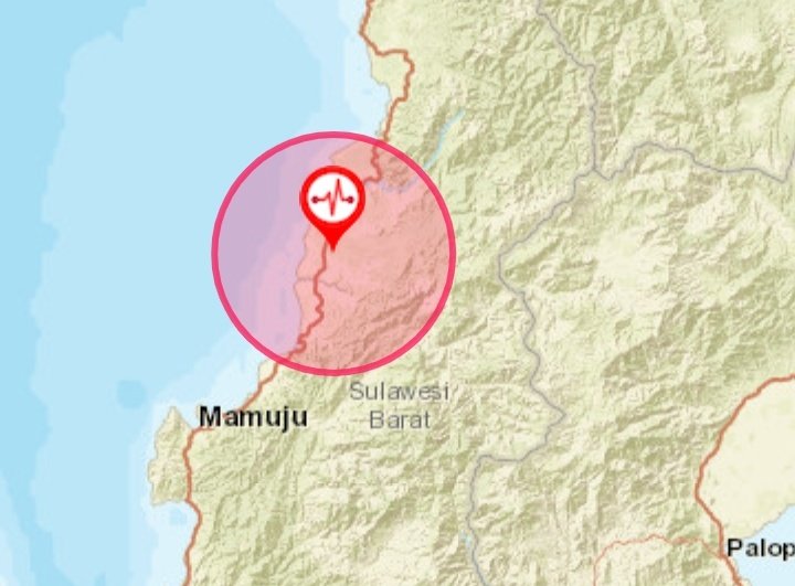 Gempa Mag:5.4, 28 Oktober 2020 02:43:53 WIB, 34 km BaratDaya Mamuju Tengah. Kedalaman:10 Km.