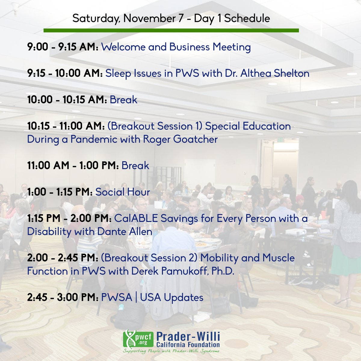 PWCF1's tweet photo. Take a look at the schedule for the Virtual Conference and register today! https://t.co/fZoNVgGW7d https://t.co/Czkggr7t0o