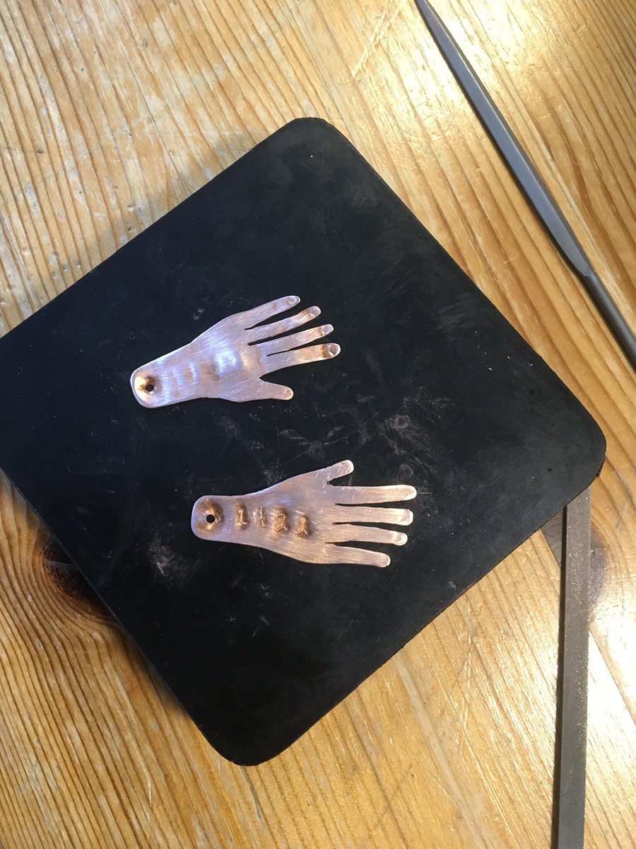 Making the medals for the #HandMedalProject #healthcareworkers #nhs #jewellery