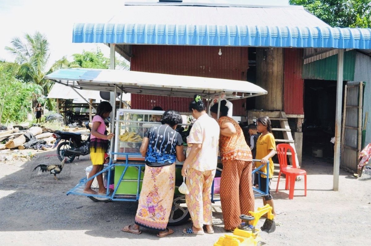 Amidst the challenges of COVID-19, a survivor in Cambodia was able to start her own business. Once she had returned home, we helped her set up her own food truck, where people have already lined up to purchase their breakfast. Thank you for supporting independence for survivors!