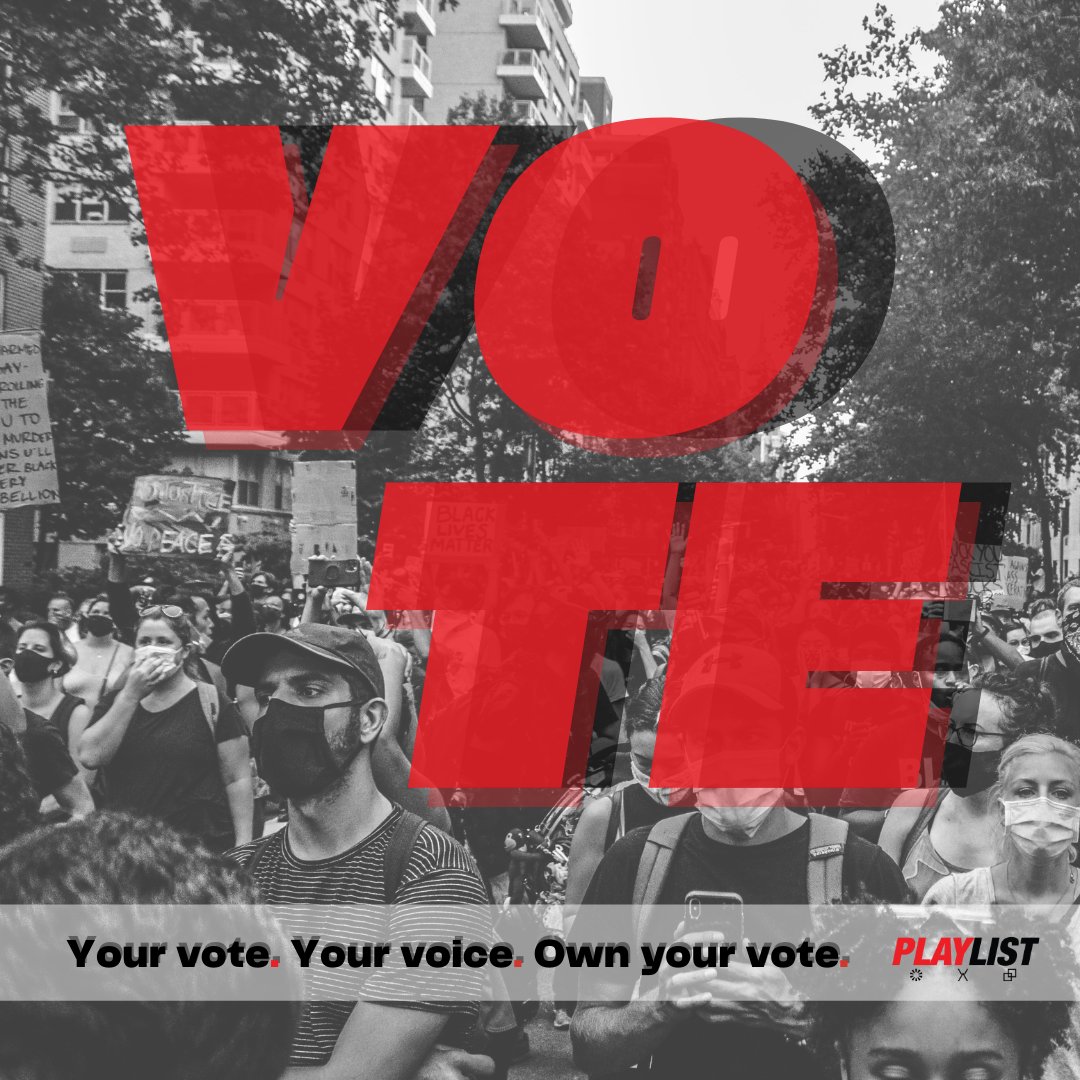 Your vote is your voice, and your voice is POWERFUL. #ownyourvote #votingmatters #playlistretreat