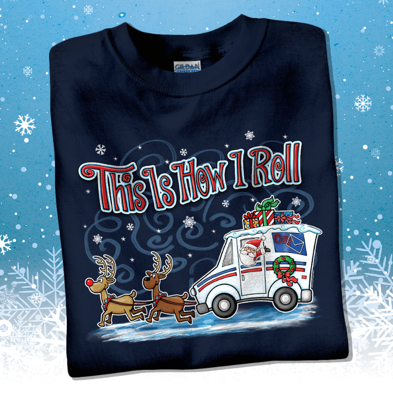 WorkPlacePro's tweet photo. This Is How I Roll! Holiday Themed Postal shirts available now! Order yours before 11/5. Use promo code SM2014 at checkout for a discount! 🎄🎄🎄
#thisishowiroll #postalservice #postalproud #giftideas #holidayshirts #groupshirts #screenprinting #workplacepro https://t.co/RpgmsX6SSc