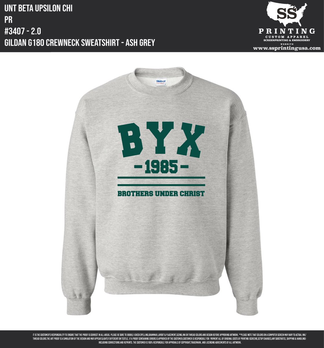 2020 BYX Crewnecks are out!! Link to order is in our bio, and ONLY $19! The link closes Nov 13! 

Pick up only, there will be an additional charge for shipping