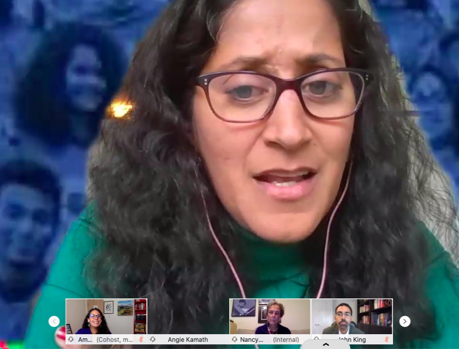 amyloyd1's tweet photo. "We have a big window of opportunity with #COVID. It's time to stop talking about all the reasons why it's so hard and just do the work" @DeanKamath of @CUNY on #highered transformation and innovation. #PtoPNetwork @jfftweets #equity https://t.co/iwgcwQerph
