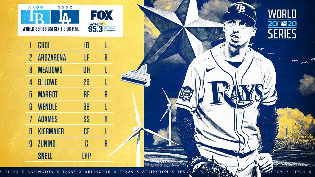 [LIVE](MLB) TB vs LAD 2020世界大賽 Ｇａｍｅ６